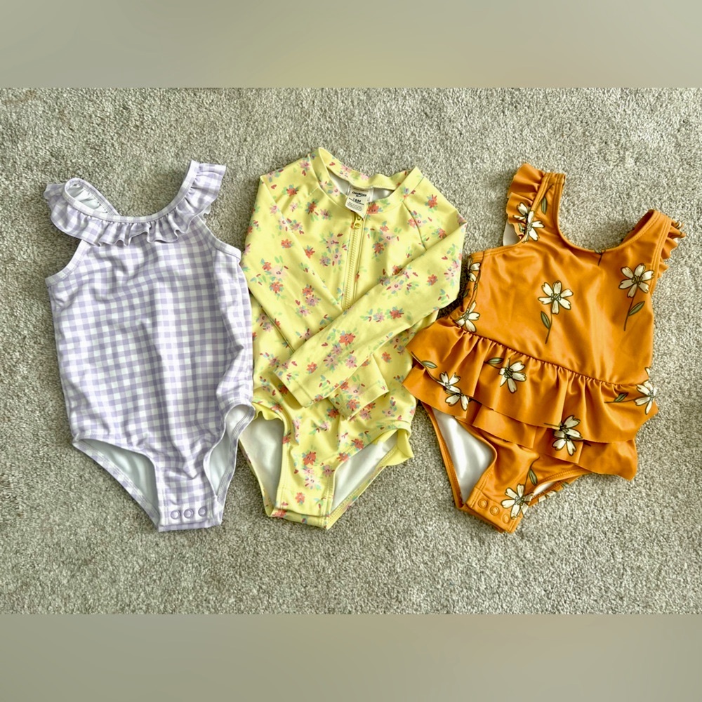 Baby/Toddler Girl’s One-Piece Swimsuits - OshKosh + Carters - 18mos